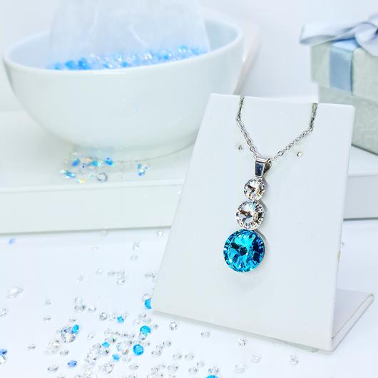 Hármas Rivoli Medál Light Turquoise (Világos türkiz)
