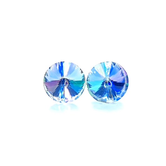 Rivoli fülbevaló (8mm) Blue (Kék)