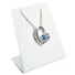 Kép 1/4 - Hegyikristály felhasználásával készült elegáns, strasszos, szív alakú medál Aquamarine (Vízkék) színben.100% bőrbarát. Elegáns viselet.