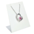 Kép 1/4 - Hegyikristály felhasználásával készült elegáns, strasszos, szív alakú medál Rose (Rózsaszín) színben. 100% bőrbarát. Elegáns viselet.